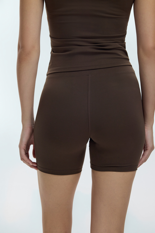 SHAPEFIT BIKER SHORTS - TRUFFLE