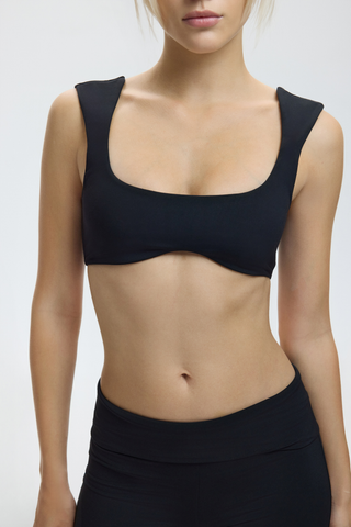BARDOT BRALETTE – CHARCOAL