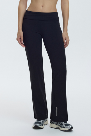 FOLD OVER LEGGING - CHARCOAL