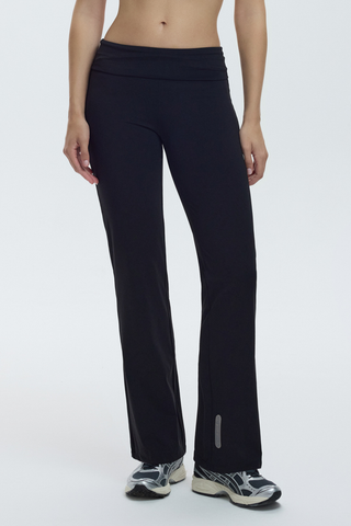 FOLD OVER LEGGING - CHARCOAL