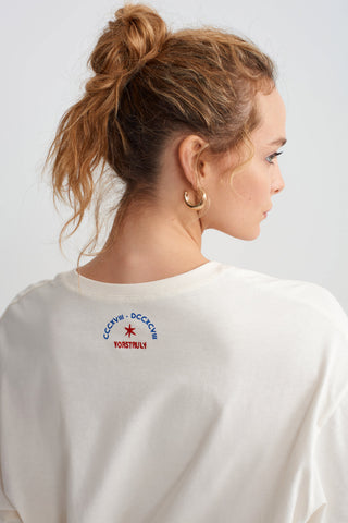 ABUNDANCE SURF TSHIRT - VANILLA