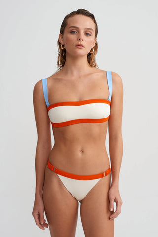 BAGUETTE BIKINI BOTTOM - PEARLED WHITE