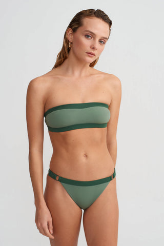 BAGUETTE BIKINI TOP - KHAKI