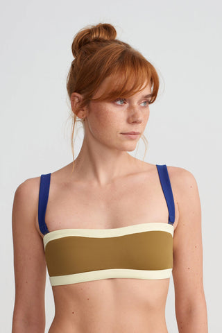 BAGUETTE BIKINI TOP - OLIVE