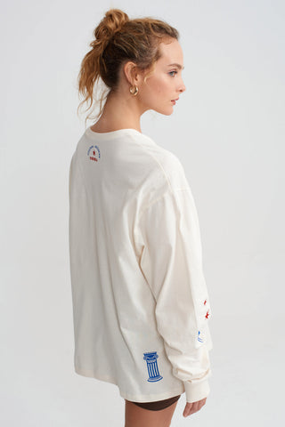 ABUNDANCE SURF TSHIRT - VANILLA