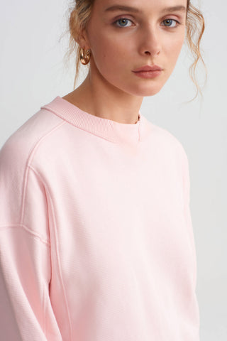 CROPPED SWEATSHIRT - PINK