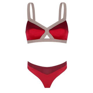 GLITZ BRALETTE - TANGO RED