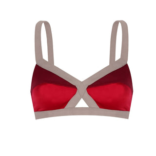 GLITZ BRALETTE - TANGO RED