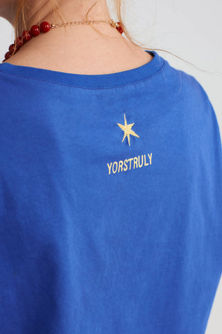 CROPPED TSHIRT - AEGEAN BLUE