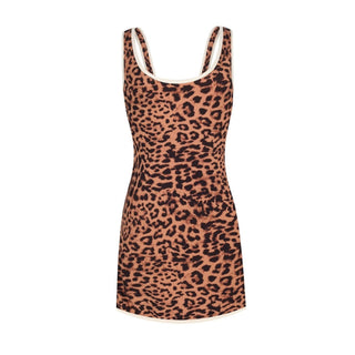 SPIN TENNIS DRESS - LEOPARD