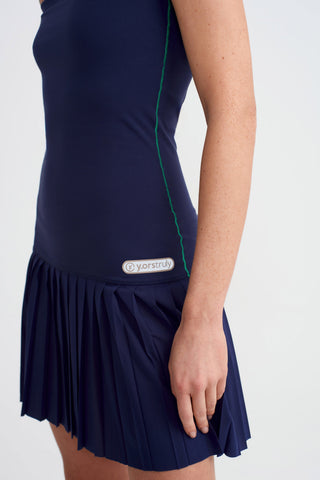 ON & OFF COURT DRESS; CONVERTIBLE STRAPLESS TENNIS DRESS & SKIRT