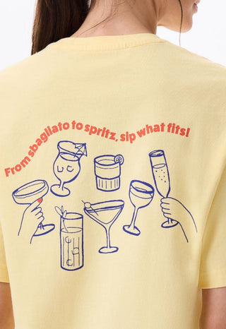 NEGRONI SBAGLIATO T-SHIRT - BUTTER YELLOW