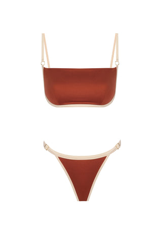 BARI BIKINI TOP - CINNAMON