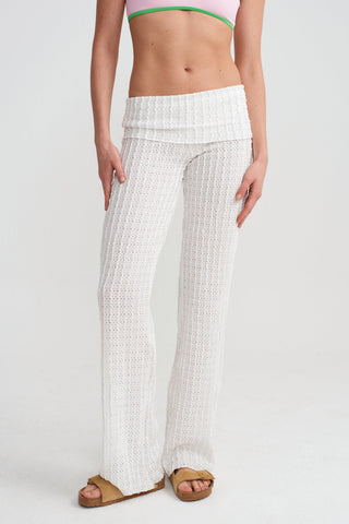 FOLD OVER PANTS - LACE