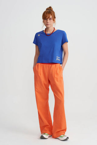 CROPPED TSHIRT - AEGEAN BLUE