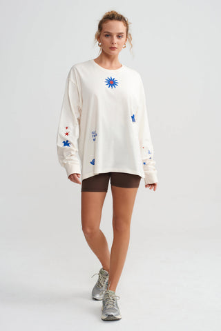 ABUNDANCE SURF TSHIRT - VANILLA