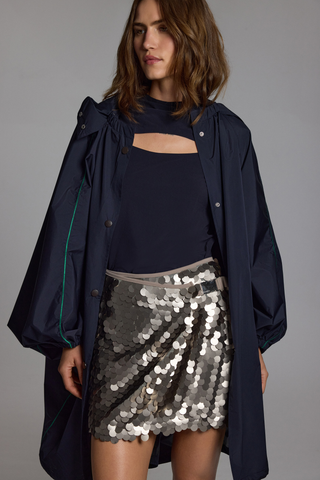 MIRROR SKIRT - SILVER