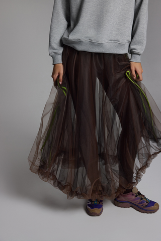 CLOUD BALOON SKIRT - ESPRESSO MARTINI