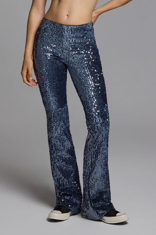 TWIST PANTS - MIDNIGHT SEQUINNED