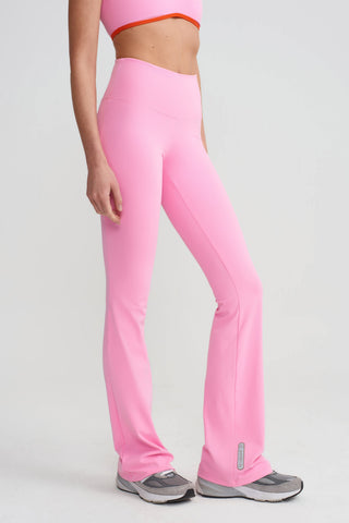 TWIST FLARE PANTS - CANDY PINK