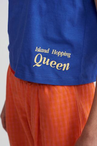 CROPPED TSHIRT - AEGEAN BLUE