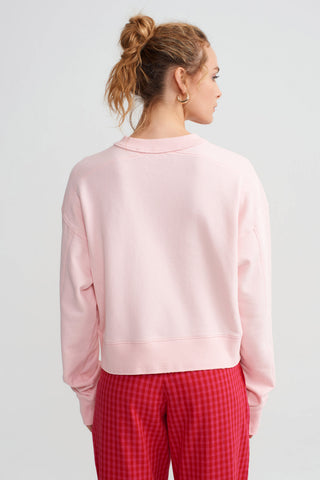 CROPPED SWEATSHIRT - PINK