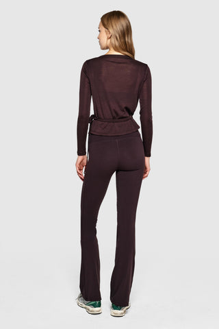 MERINO BALLET WRAP - GANACHE