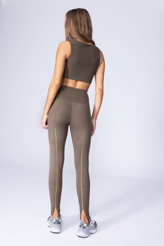 MERROW LEGGINGS - RUSTY GREEN