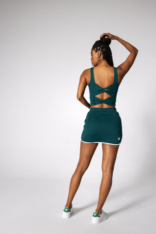 SPIN TENNIS SKIRT - SPORTY GREEN