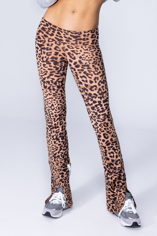 TWIST PANTS - LEOPARD