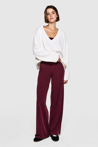 STUDIO PANTS - MERLOT