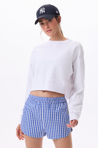 CROPPED SWEATSHIRT - WHITE